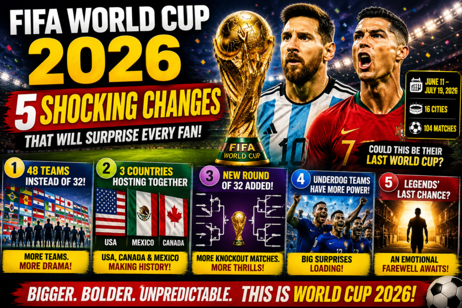 FIFA World Cup 2026: 5 Shocking Changes That Will Surprise Every Football Fan