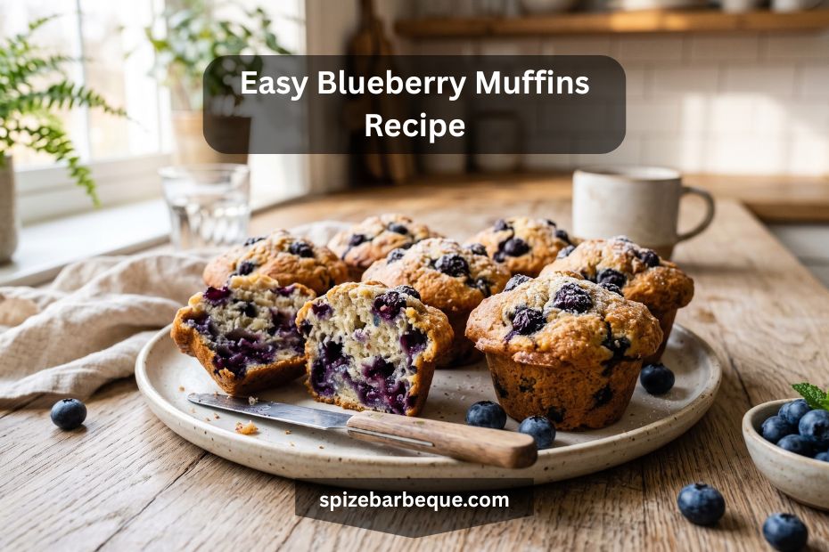Easy Blueberry Muffins Recipe